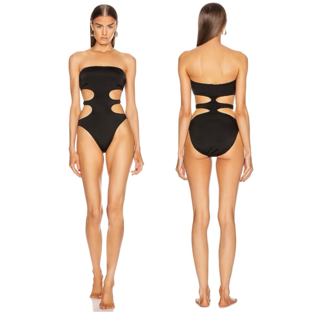Norma Kamali | 11/11 Mio Cut Out One Piece Swimsuit in Black - Size Small (NWT)
